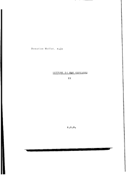 Letture di San Giovanni