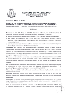 ordinanza n. 29 del 2015