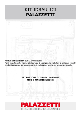 kit idraulici palazzetti