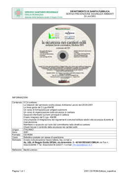 2001 CD ROM Edilizia