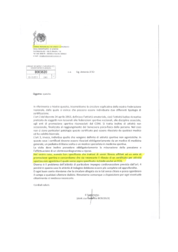 Richiesta Certificato Medico - GreenFit