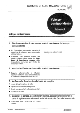 istruzioni - Alto Malcantone