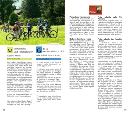 M ountainbike- und Fahrradtouren G ite in