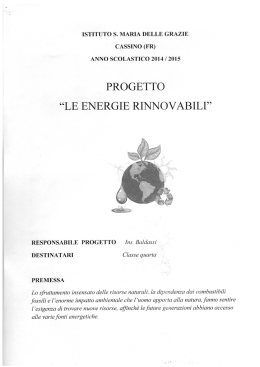 progetto Le Energie Rinnovabili