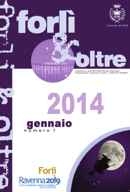Scarica il Forl&igrave;&Oltre di Gennaio 2014