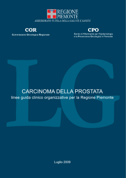 CaRCinOma DeLLa PROstata - Rete Oncologica Piemonte