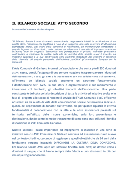 Il bilancio sociale 2011