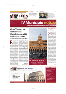 IV Municipio notizie