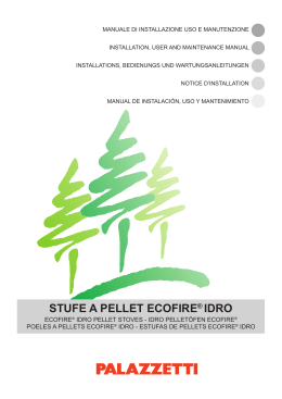 STUFE A PELLET ECOFIRE&reg; IDRO