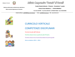 curricolo verticale