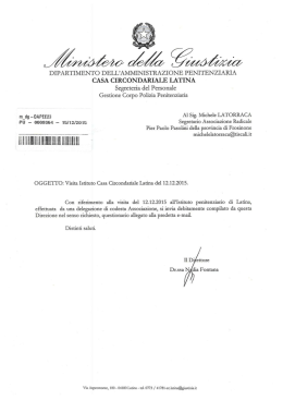DIPARTIMENTO DELL`AMMINISTRAZIONE PENITENZIARIA CASA