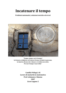 Camilla Pellegri incatenare il tempo