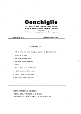 GonGhiglie - Società Italiana di Malacologia
