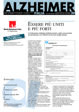 Notiziario 29 - Federazione Alzheimer Italia