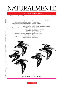 Nat 111 - NATURALMENTE Scienza