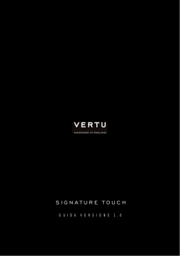 VERTU Signature Touch User Guide