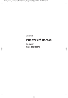L`Università Bocconi - Istituto Javotte Bocconi