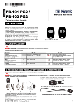 D-305491 PB-101/102 - Guida dell`utente