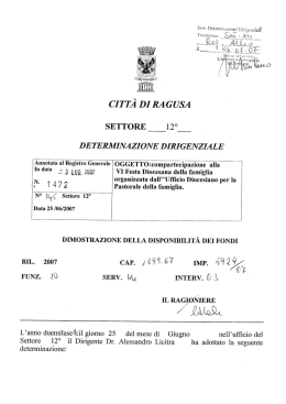 città diragusa - Comune di Ragusa