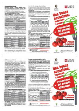 Opuscolo etichette_Passata di pomodoro