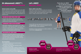 JANZZ flyer d`informazione (club, sportivi, federazioni)