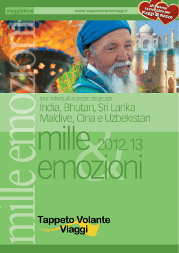India, Bhutan, Sri Lanka Maldive, Cina e Uzbekistan