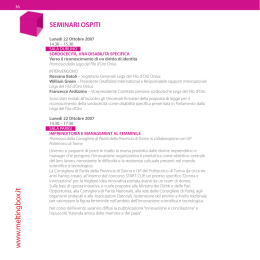 seminari ospiti - Consulta delle Professioni Intellettuali | Torino