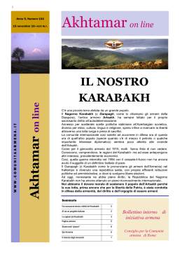 Akhtamar on line - Comunità Armena di Roma