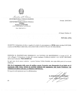 DIPARTIMENTO DELLA PUBBLICA SECUREZZÀ