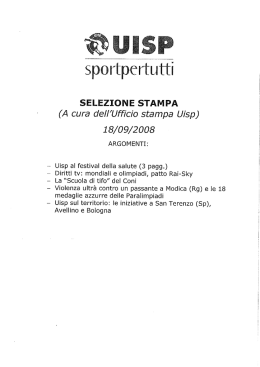 ` : iﬁ`i`tutti - Uisp intranet