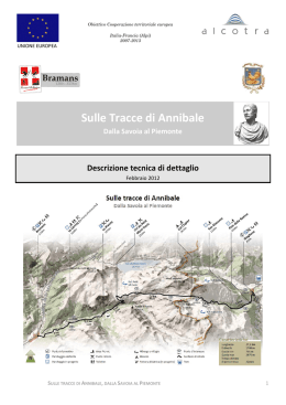 Sulle Tracce di Annibale Dalla Savoia al Piemonte Descrizione