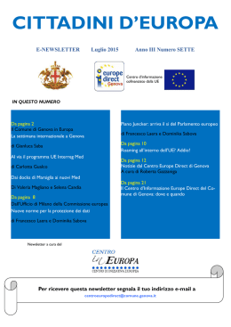 N 15 - luglio - Comune di Genova.