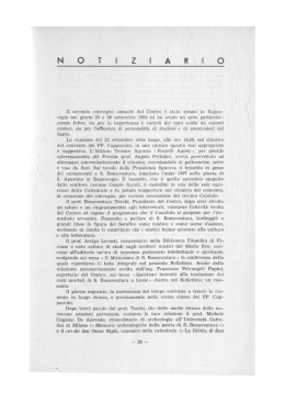 Notiziario - Doctor Seraphicus