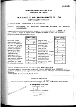 originale - Comune di Arco