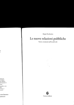 Page 1 Magro Pecchenino ,a Le nuove relazioni pubbliche Teorie e