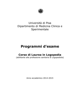 LOG 2014-2015_Guida - Medicina e Chirurgia