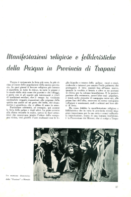 Manifestazioni religiose e folkloristiche della