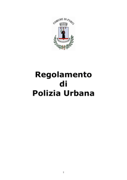 Regolamento di polizia urbana