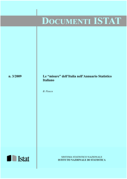 &ldquo;misure&rdquo; dell`Italia nell`Annuario Statistico Italiano