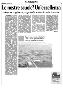 Le nostre scuole? Un`eccellenza
