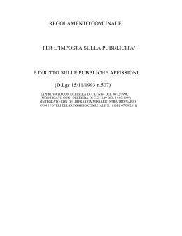 D.Lgs 15/11/1993 n.507 - Comune di Aci Bonaccorsi