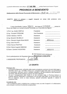 o`i. - Provincia di Benevento