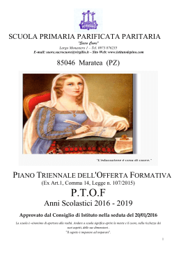 SCUOLA PRIMARIA "SACRO CUORE" - Istituto De Pino Matrone