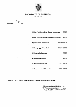 Testo - Provincia di Potenza
