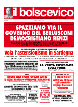 spazziamo via il governo del berlusconi democristiano renzi
