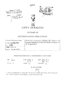 Page 1 CITTA `DI RAGUSA SE TT( )RE V&Iacute;&Iacute; 28