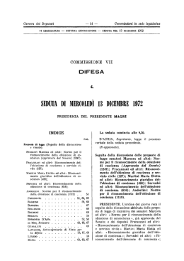 Page 1 Camera dei Deputati &ndash; 51 &ndash; Commissioni in sede legislativa