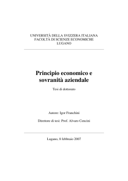 Tesi dottorato Igor Franchini 2007