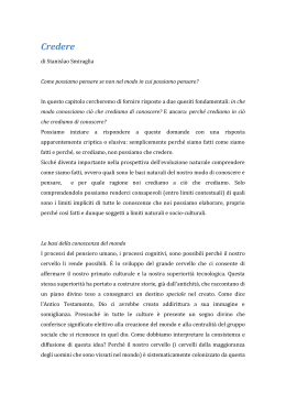 Credere - psicologia sociale delle comunicazioni di massa