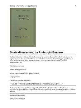 Storia di un`anima